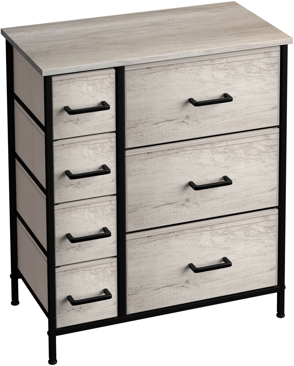 Sorbus Dresser with Drawers - Furniture Storage Tower Unit for Bedroom, Hallway, Closet, Office Organization - Steel Frame, Wood Top, Easy Pull Fabric Bins